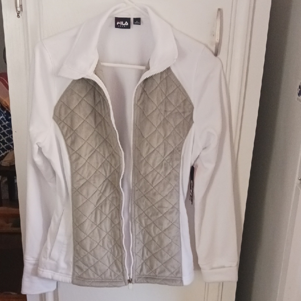 Fila Women's White and Light Weight Casual Jacket. ?never Worn. I Should Keep It